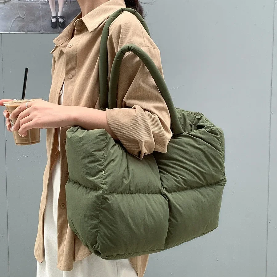 Luxury Bags Tote - Baumwolle gepolsterte Tragetasche große gesteppte Damen