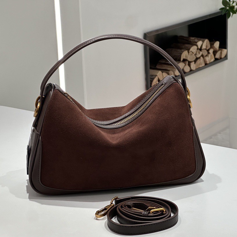 Luxury Bags On Sales - Damen-Handtasche aus echtem Leder, Wildledertasche, Umhängetasche,