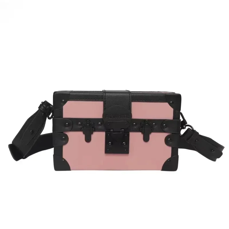 Luxury Bags On Sales - Nylon-Umhängetasche mit buntem Design, Schnalle, Reißverschluss,
