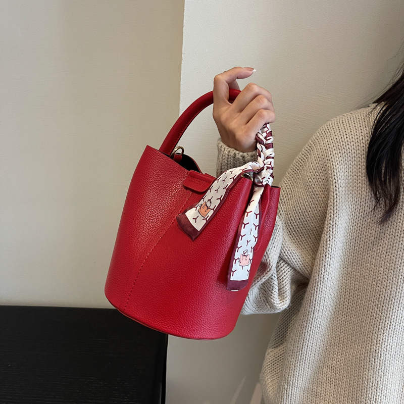 Rote PU-Eimer-Schulter- und Um – Luxury Bags On Sales Bewertung und Preis