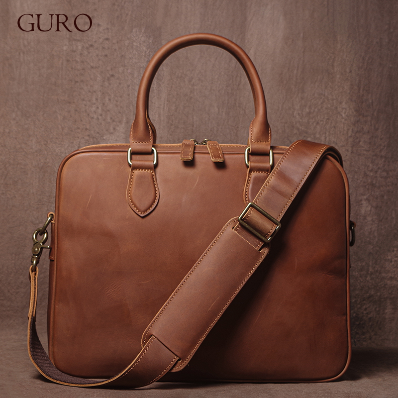 GURO Männer Crazy Horse Rindsl – Luxury Bags Tote Bewertung und Preis